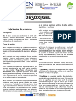 Desoxigel Ficha Técnica