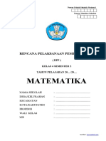 RPP 1 Lembar Matematika Kelas 6 Semester 2