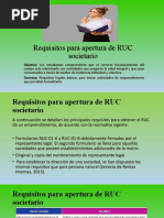 Requisitos para Apertura de RUC