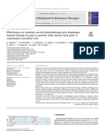 Effectiveness of Standard Cervical Physiotherapy Plus Diaphragm Manual Therapy On Pain in Patients With Chronic Neck Pain