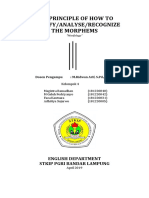 The Principle of How To Identify/Analyse/Recognize The Morphems