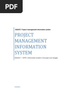 SUBJECT: Project Management Information System