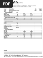 Master Flo Choke Control Valve Sizing - Version 7.1.0.0046I CV Sizing Calculation - Surface Valves