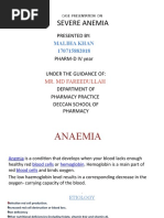 CASE PRESENTATION ON Anemia