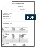 Lab Parameter DAY-1 Normal Value: 13.7gms% 8900c/cmm 4000-11000c/cmm 4.8m/cmm 4.3-5.7c/mm