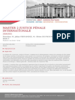 Master 2 Justice Pénale Internationale