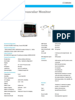 Cardiovascular Monitor: Specification