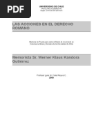 Acciones Derecho Romano