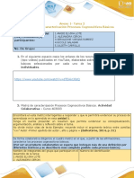 Anexo 1 - Tarea 2 - Matriz Procesos Cognoscitivos Básicos - para Diligenciar