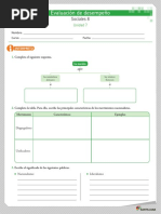 Sociales 8 Evaluacion de Desempeño 7