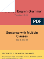 Sentence With Multiple Clauses