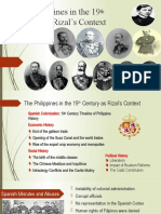 The Philippines in The 19 Century As Rizal's Context: By: Arnel G. Perez, MS