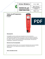 FT TESTER DE pH-TEMPERATURA HI 98128 CIMPA