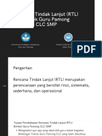 Rancangan Rencana Tindak Lanjut (RTL) Bimtek Guru Pamong CLC SMP