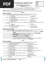 3rd Quarter Exam Mapeh 10