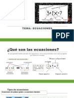 Ecuaciones de Primer Grado - Proyecto Vinculacion Diapositiva