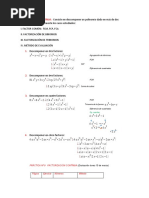 Factorización Continua