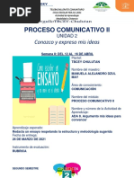 Proceso Comunicativo II U2S8