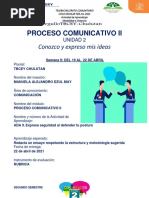 Proceso Comunicativo II U2S9