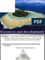 Resources and Development