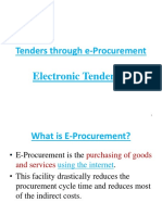 Tenders Through E-Procurement