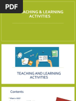 Teaching and Learning in Obe