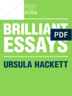 Ursula Hackett - Brilliant Essays (Macmillan Study Skills) - Red Globe Press (2020)