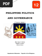 Philippine Politics and Governance: 2 Quarter: Module 1