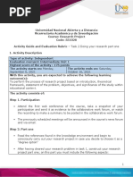 Activity Guide and Evaluation Rubric - Unit 1 - Task 2 - Doing Your Research Part One