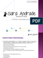 Brochure SARA ANDRADE - PRODUCTORA