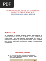 Semana 06 Determinación Del Caudal de Aire en Subterranea