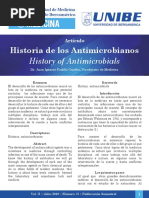 Historia de Los Antimicrobianos