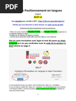 SELF UGA Guide Utilisation DLST L1