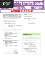 Ángulo Doble para Quinto Grado de Secundaria