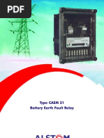 Type CAEM 21 Battery Earth Fault Relay