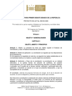 PROYECTO de LEY No. 008 de 2021 Por Medio de La Cual Se Expide El Estatuto de Conciliación...