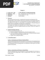 Module 11 Financial Accounting and Reporting