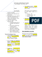 Local Taxation and Real Property Taxation-Summary