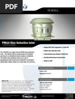 PM10 Size Selective Inlet: Ambient Ai R Sampler