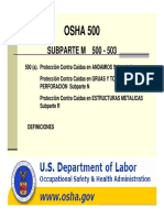 Osha 29 CFR 1926 Subparte M 500 - 503