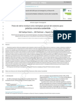 Desperdicio Vidrio Polvo Como Reemplazo Parcial Del Cemento Por Sustentable Hormigón Práctica - En.es