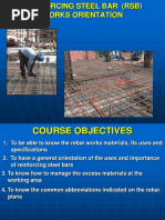 Module 1 Rebar Work Orientation