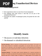 Identifying Unauthorized Devices: - Asset Management