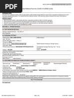 Icmr Specimen Referral Form For Covid-19 (Sars-Cov2) : Nic - (Https://Covid19Cc - Nic.In) Page 1/18 27-04-2021 13:49:04