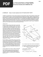 Efficiency of Horizontal Drains On Slope Stability