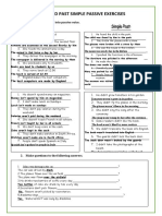 Present and Past Simple Passive Exercises