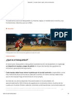 Básquetbol - Concepto, Historia, Reglas, Cancha y Fundamentos