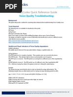 Audiocodes Quick Reference Guide Voice Quality Troubleshooting For Session Border Controllers Sbcs and Gateways