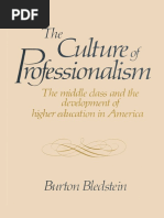 The Culture of Professionalism