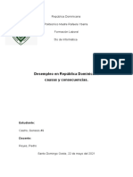 Desempleo en República Dominicana